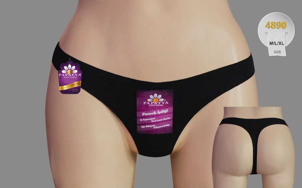 Papatya 4890 Tanga Pamuk Lazer Kesım Bedenlı