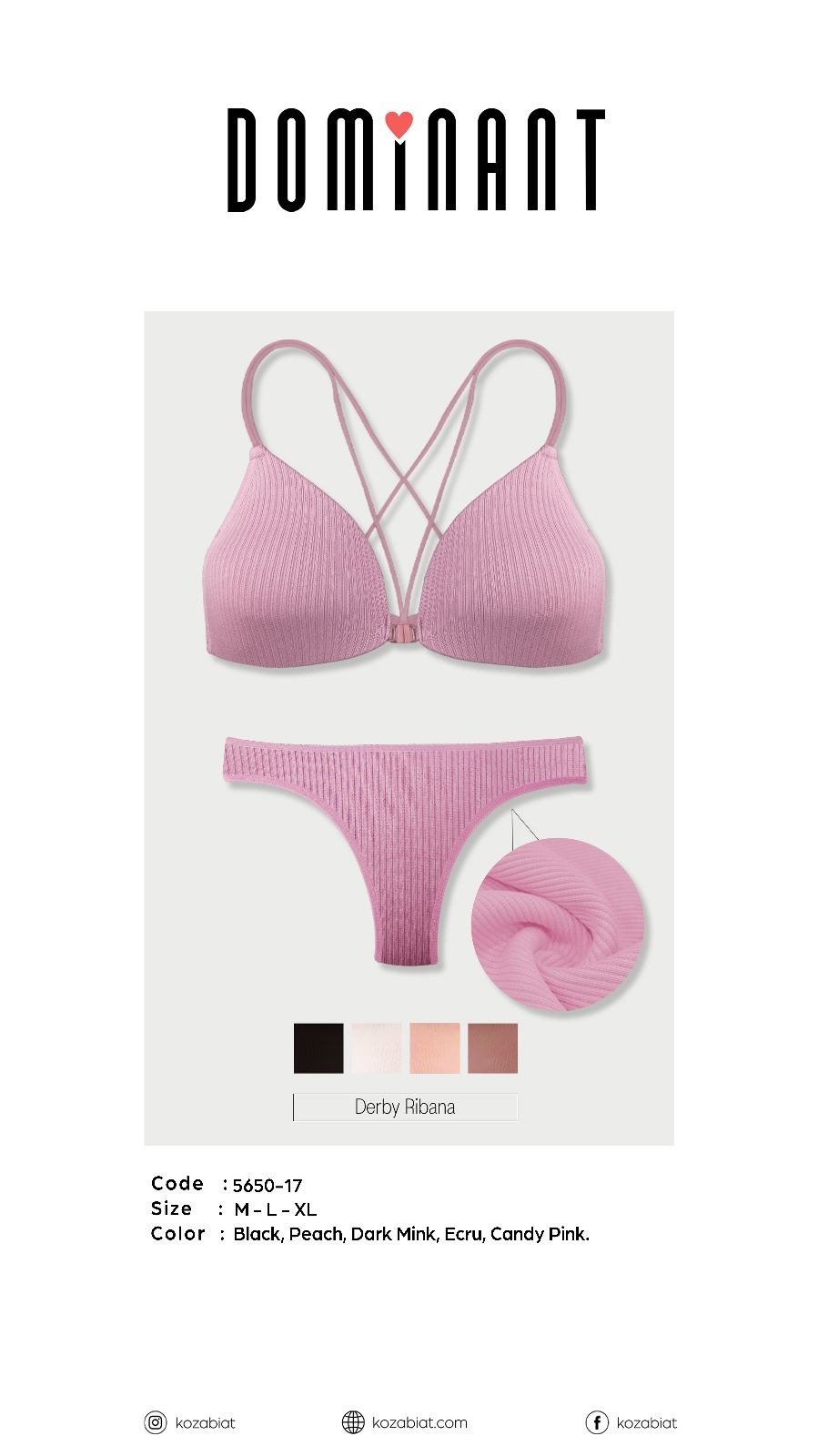 Kozabiat 5650-17 Byn Bralet Takım