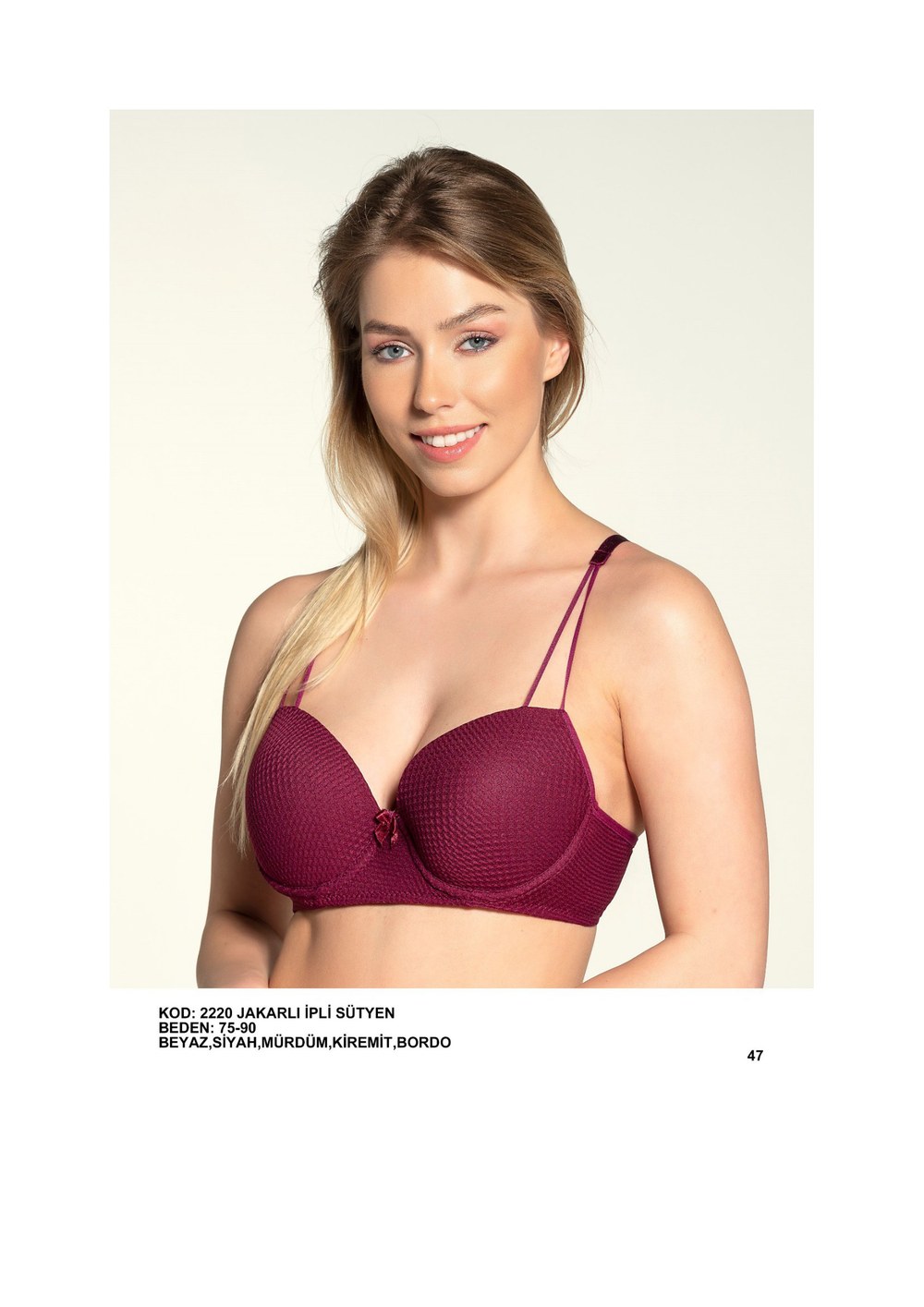 Liza 2220 Desteklı İp Askılı Sutyen
