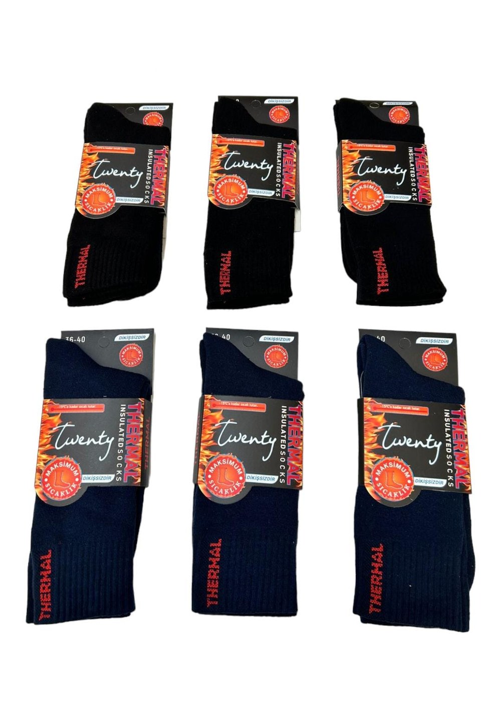 A.R.Ç Üniseks Penye Thermal Dikişsiz Soket Çorap