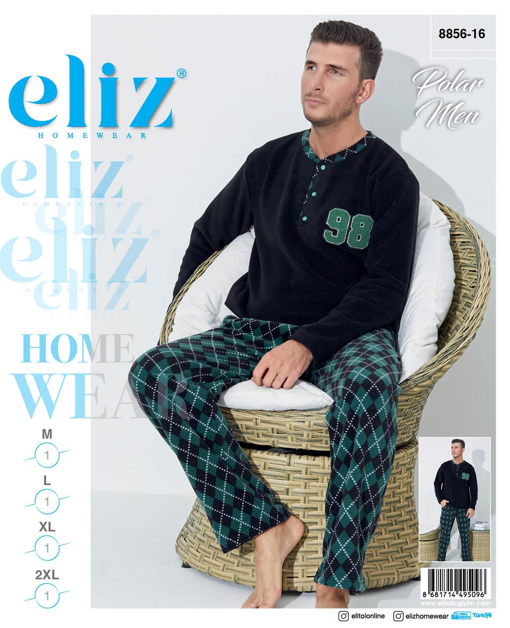 Eliz 8856-16 Erkek Polar Pijama Takım