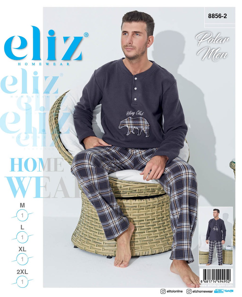 Eliz 8856-2 Erkek Polar Pijama Takım