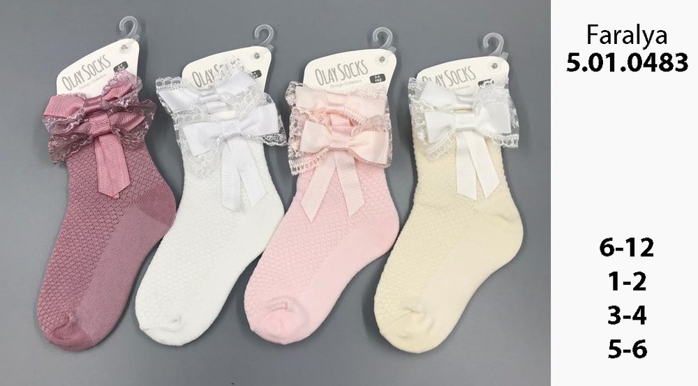 Olay Socks Büyük Fiyonk Çorap