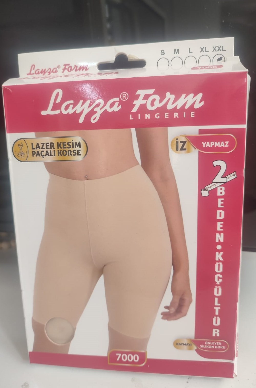 Layza 7000 Lazer Kesim Paçalı Korse