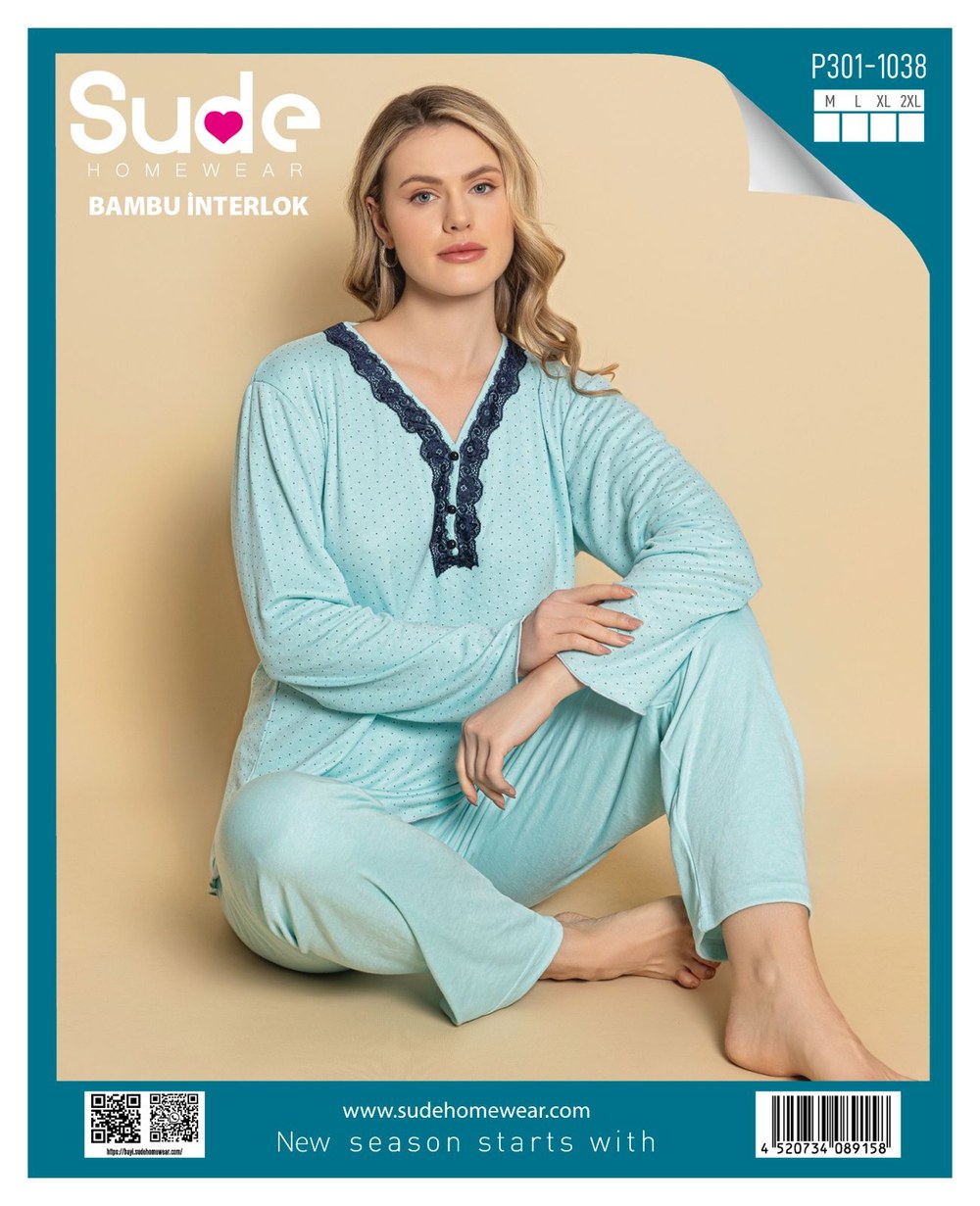 Sude P-301-1038 Bayan Bambu Genç İnterlok U.Kol Pj Tkm
