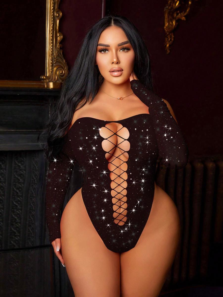 Vivaldy 4925 Taşlı Body Vücut Çorap