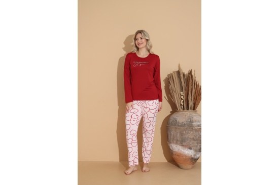 Boyraz 0102 Bayan Milan Pijama Takım