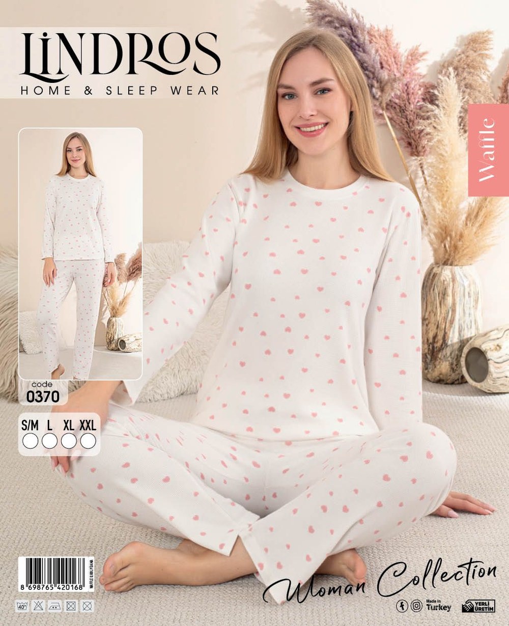 Lindros 0370 Bayan Waffle İntrelok Pjk Takım