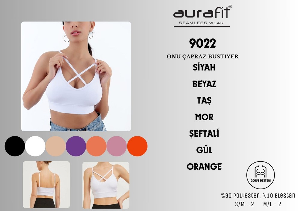 Aurafıt Bayan Önü İp Askılı Büstiyer