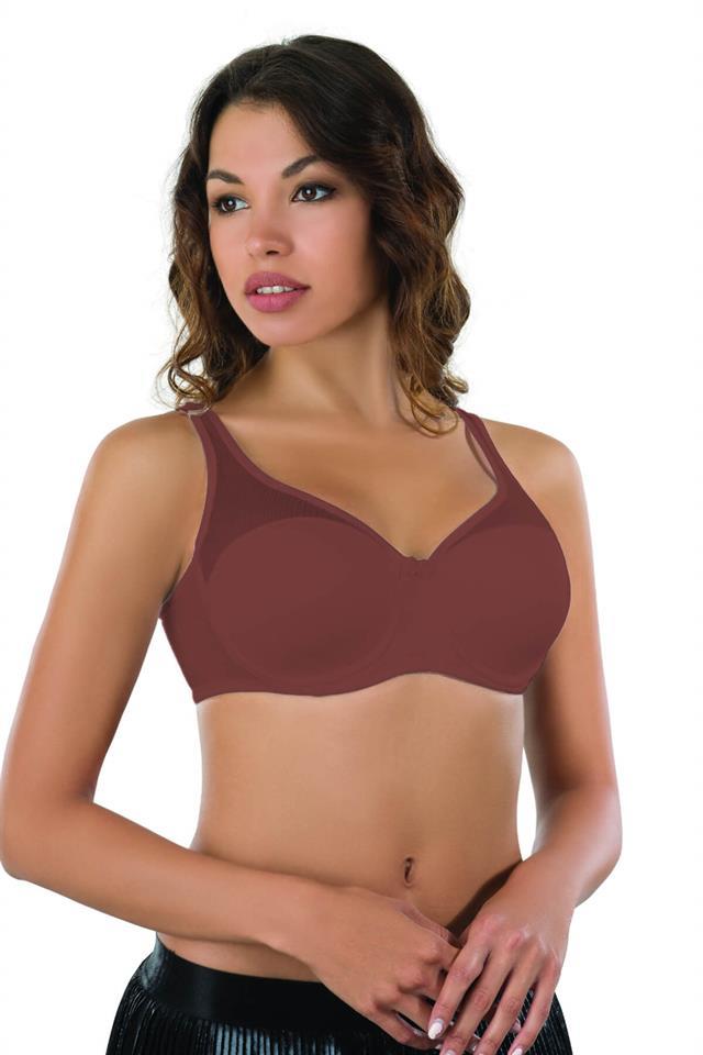 Bordo Emay 167d Pedli Tül Toparlayıcı Sütyen