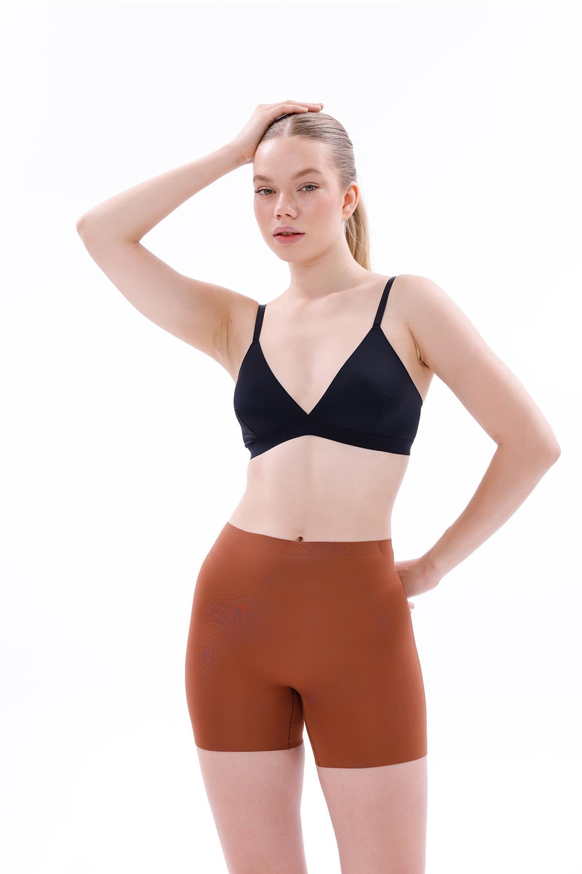 Kahve Lazer Kesim İz Yapmaz Hayalet Boxer