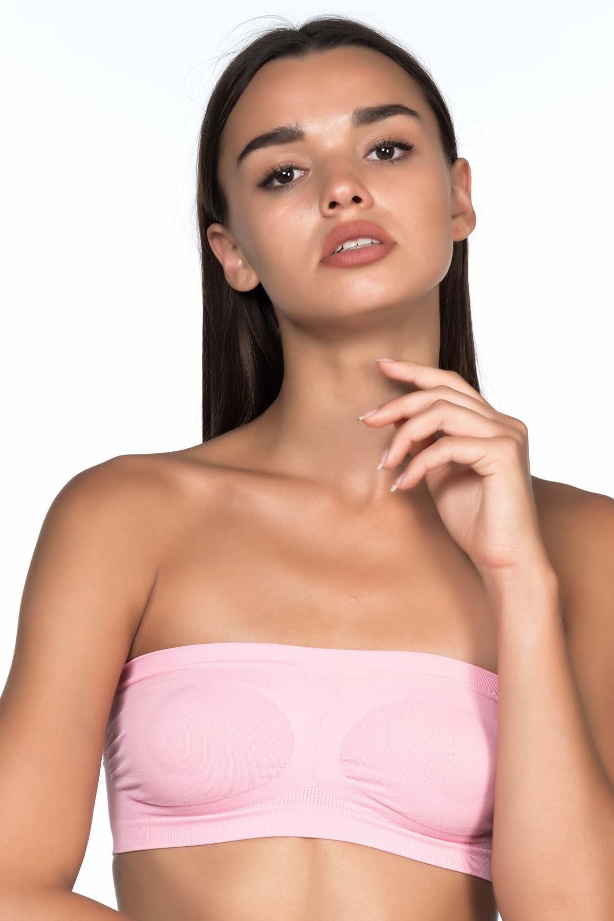 Pembe Emay 4002 Soft Straplez Büstiyer