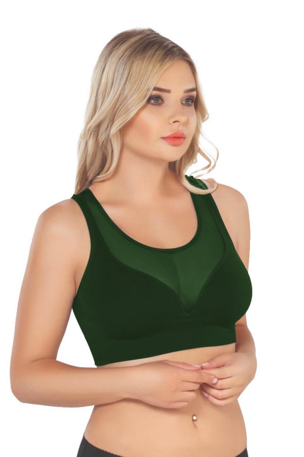 Yeşil Emay 4028 Seamless Tül Toparlayıcı Büstiyer
