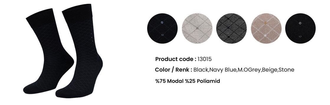 Aytuğ 13015 (41-45) Dikişsiz Erkek Modal Soket Çorap