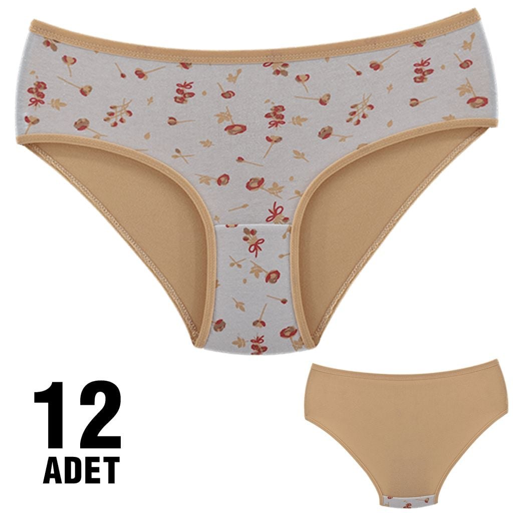 Dondeza 201-66 Desenli Bayan Ara Beden Külot