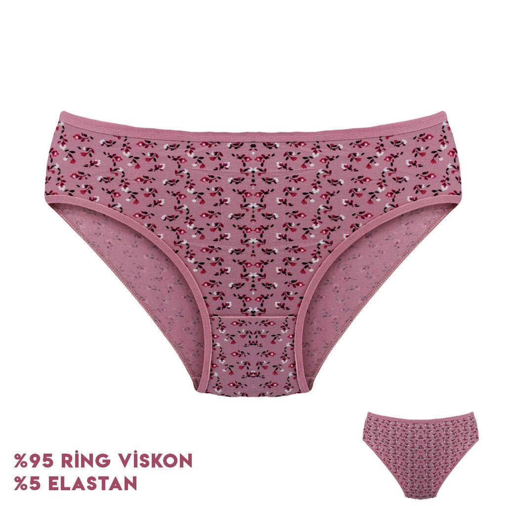 Dondeza 264-4 (L) Desenli Viscon Bayan Bikini