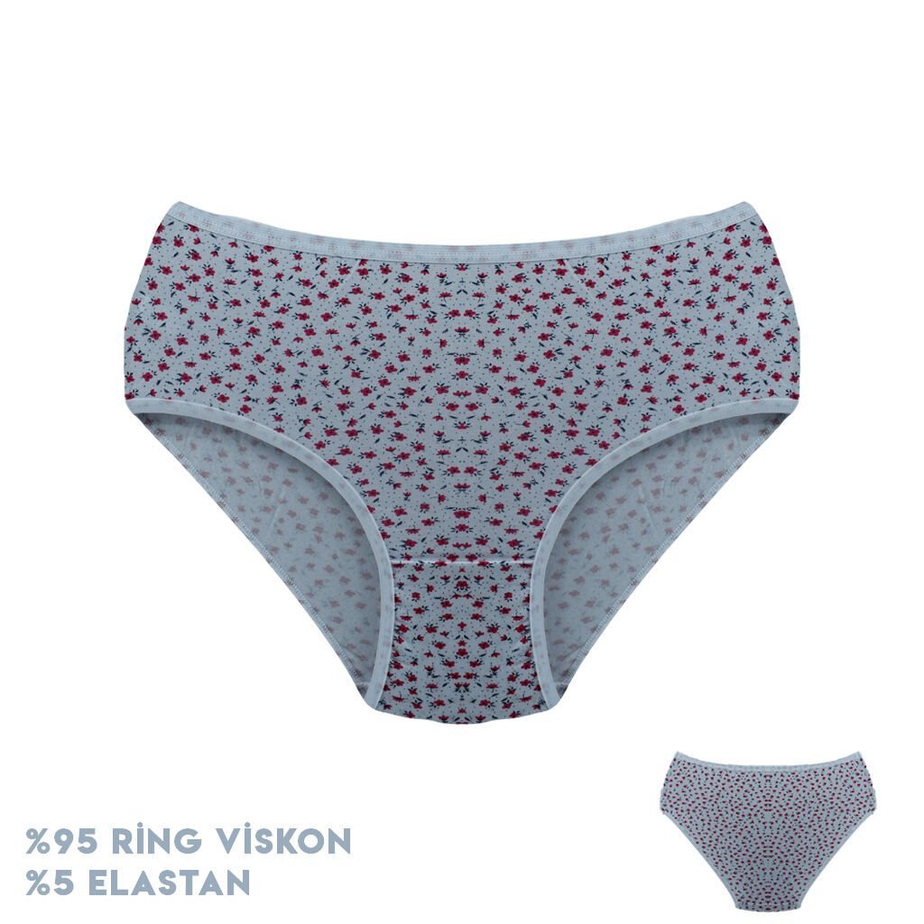 Dondeza 364-11 (XL) Desenli Viscon Bayan Bikini