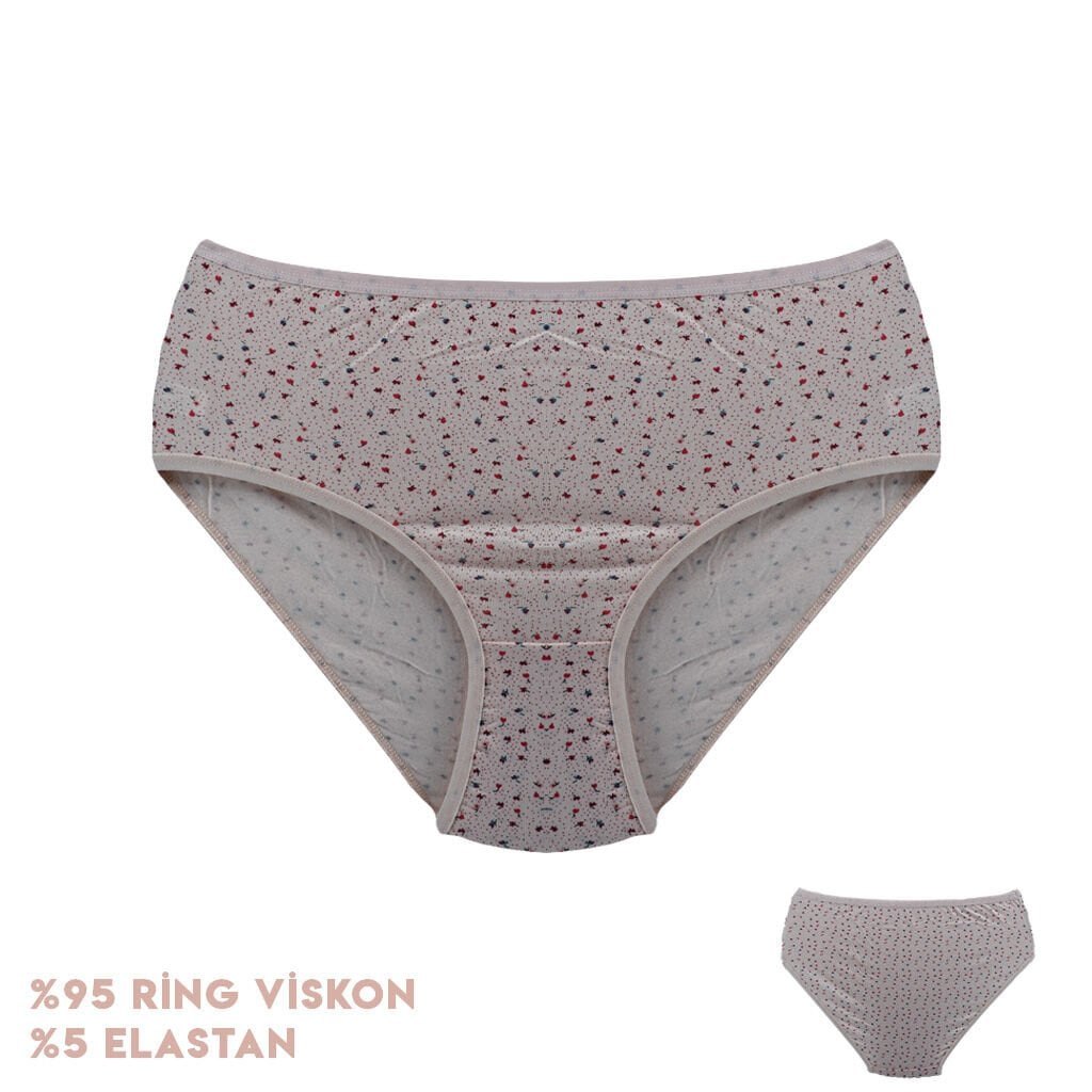 Dondeza 364-3 (XL) Desenli Viscon Bayan Bikini