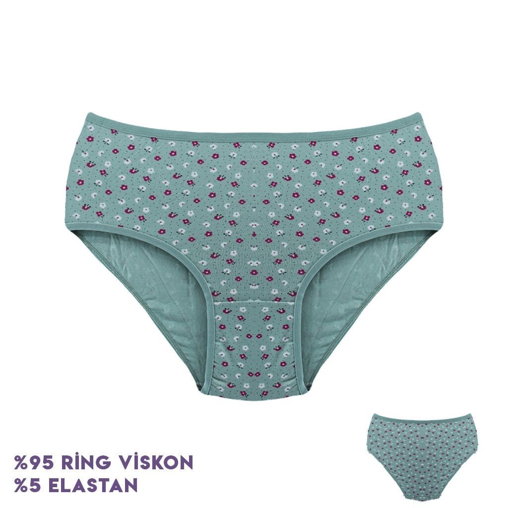 Dondeza 364-7 (XL) Desenli Viscon Bayan Bikini