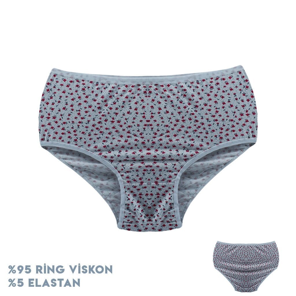 Dondeza 664-5 (XXL) Desenli Viscon Bayan Bikini