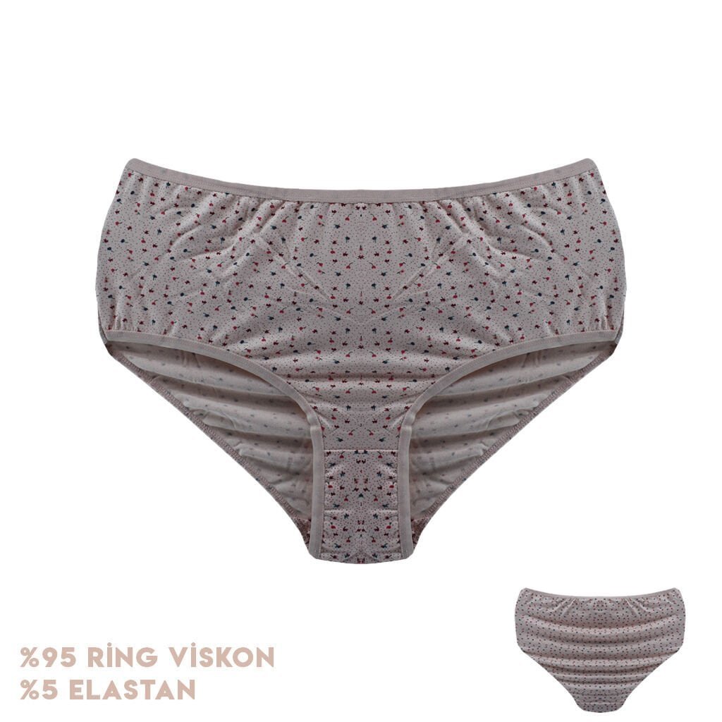 Dondeza 664-8 (XXL) Desenli Viscon Bayan Bikini