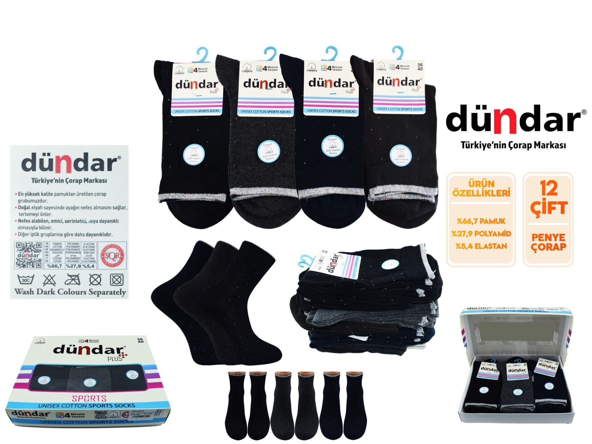 Dündar 4209-47 Dikişsiz Yıkamalı Kokulu Bayan Çorap