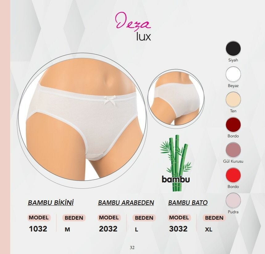 Dondeza 2032 Bambu Bayan Arabeden Külot