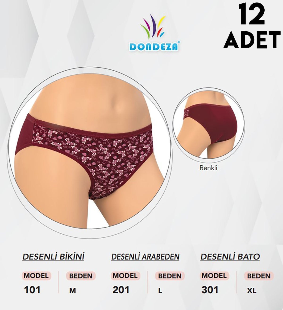 Dondeza 301 Desenli Bayan Bato