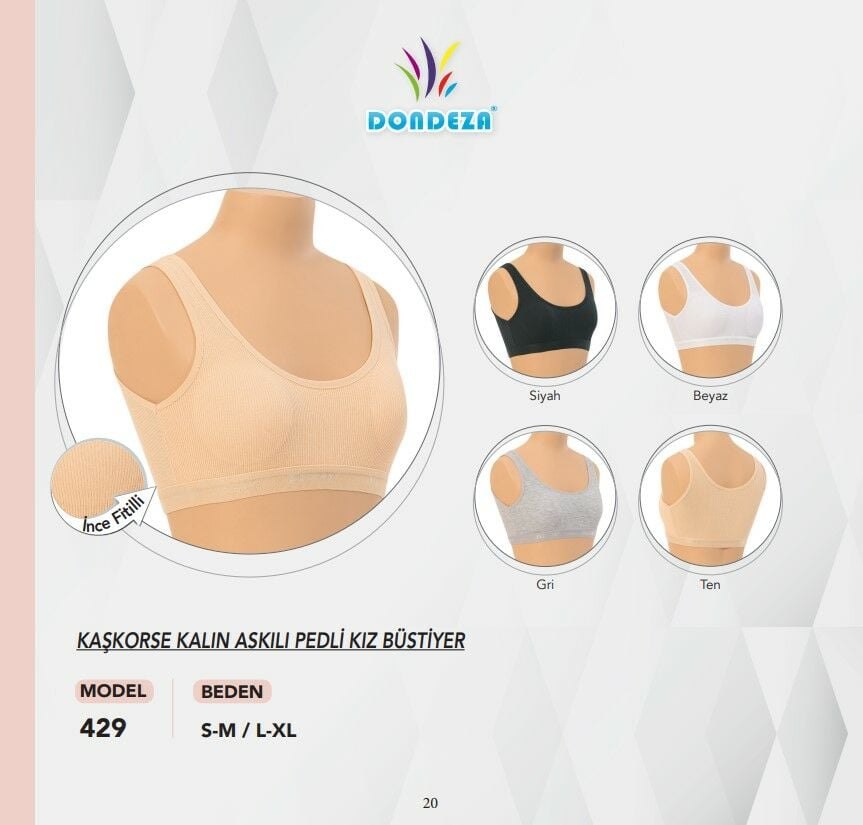 Dondeza 429 Pedli Kız Çocuk Bustiyer