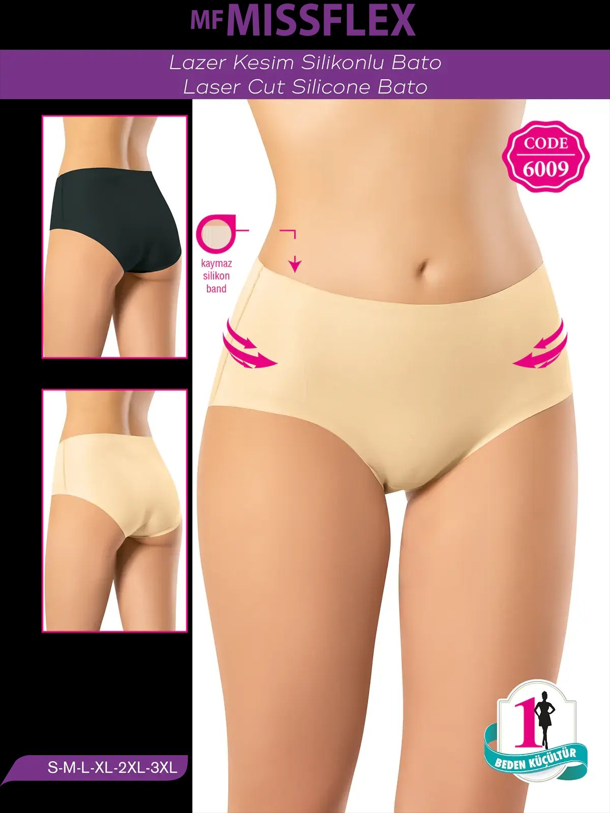 MF MISS FLEX 6009 Lazer Kesim Silikonlu Bato