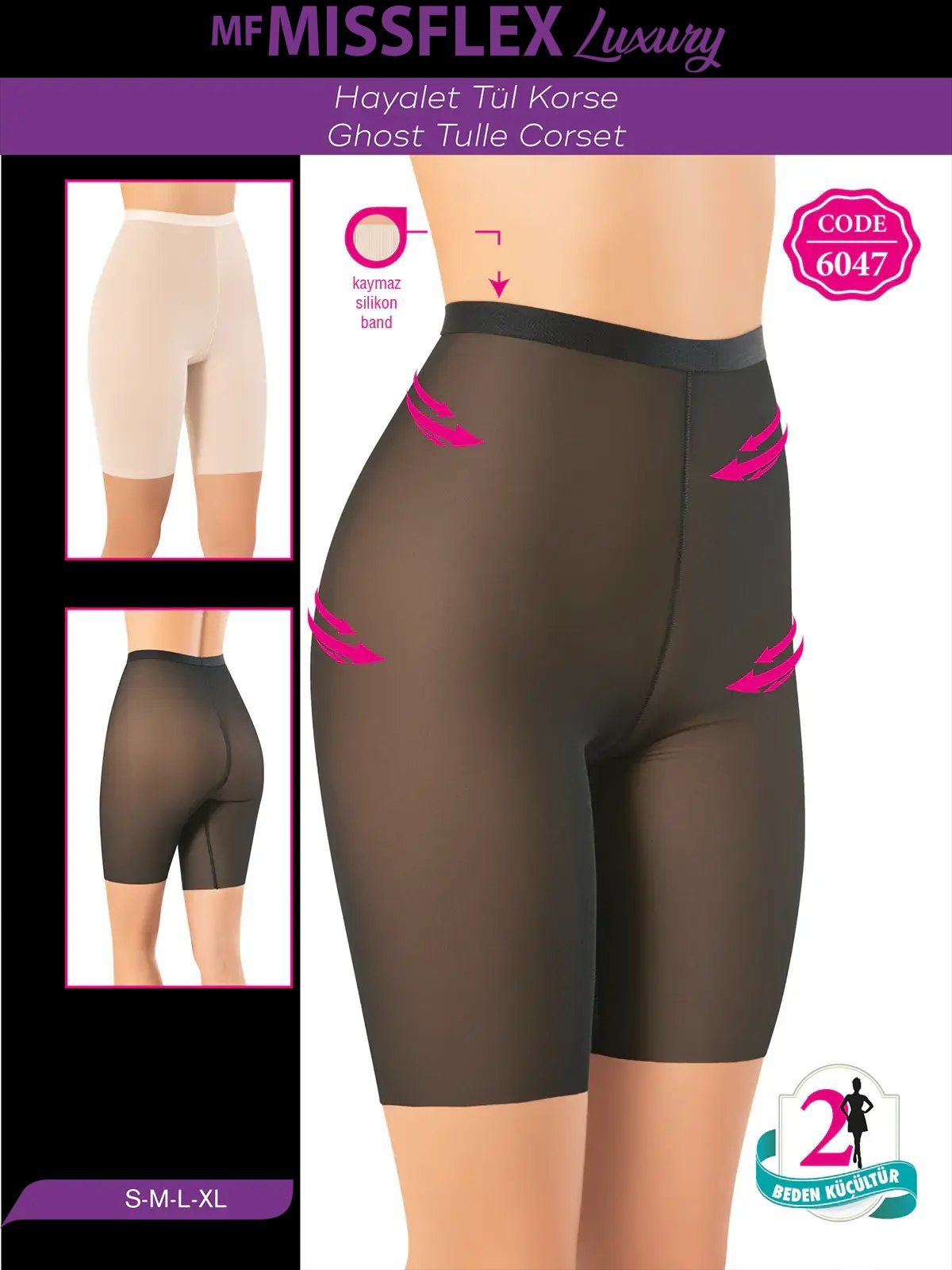 MF MISS FLEX 6047 Lazer Kesim Nefes Alan Hayalet Tül Korse