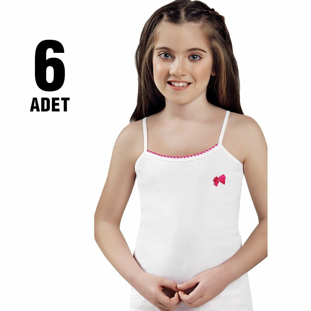 Güryıldız 27208 Çocuk Ribana İp Askılı Kız Çocuk Atlet