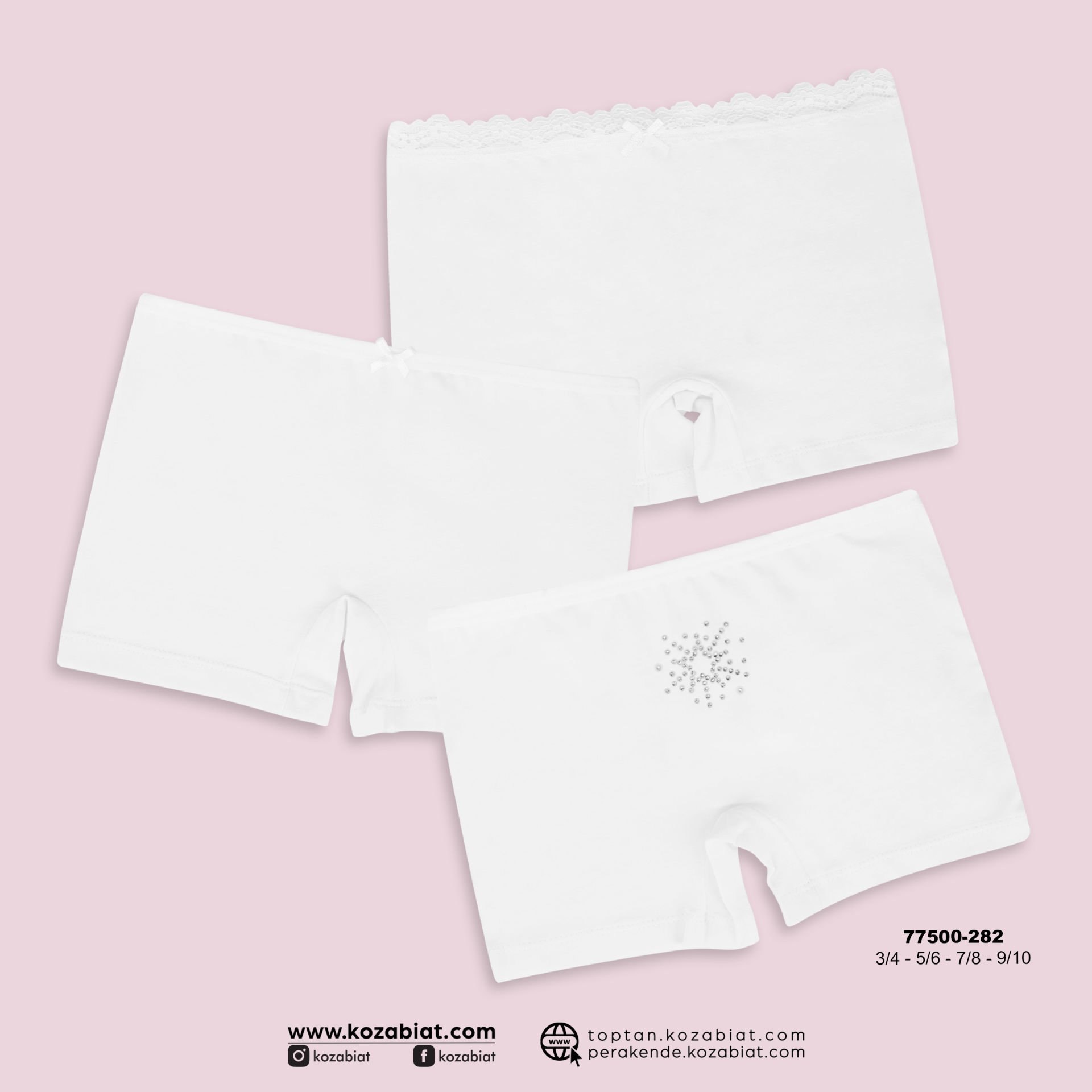 Koza Biat 77500-282 Kız Çocuk Boxer