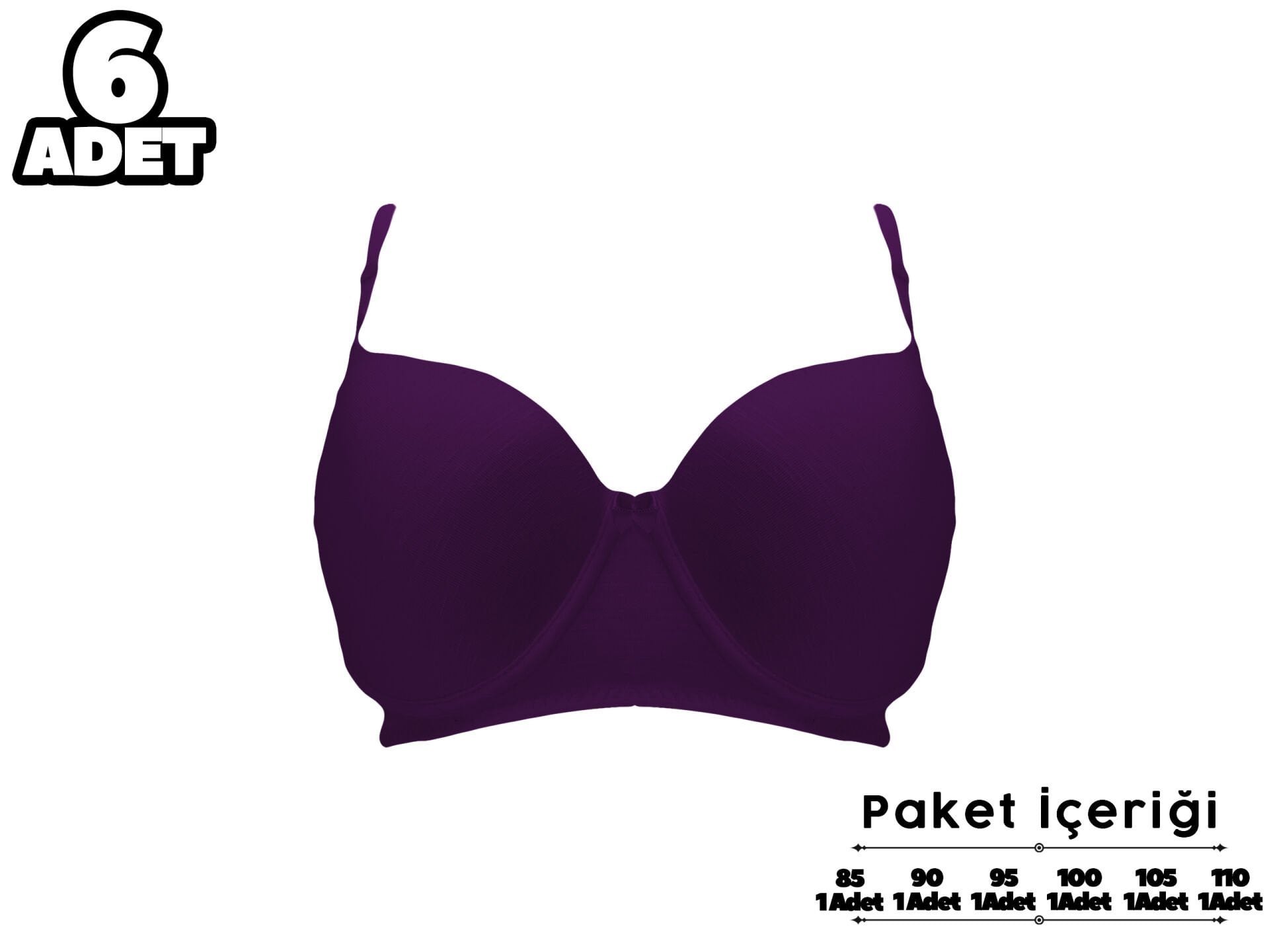 Liza 2110 C Cup Balenli Desteksiz Bayan Sütyen
