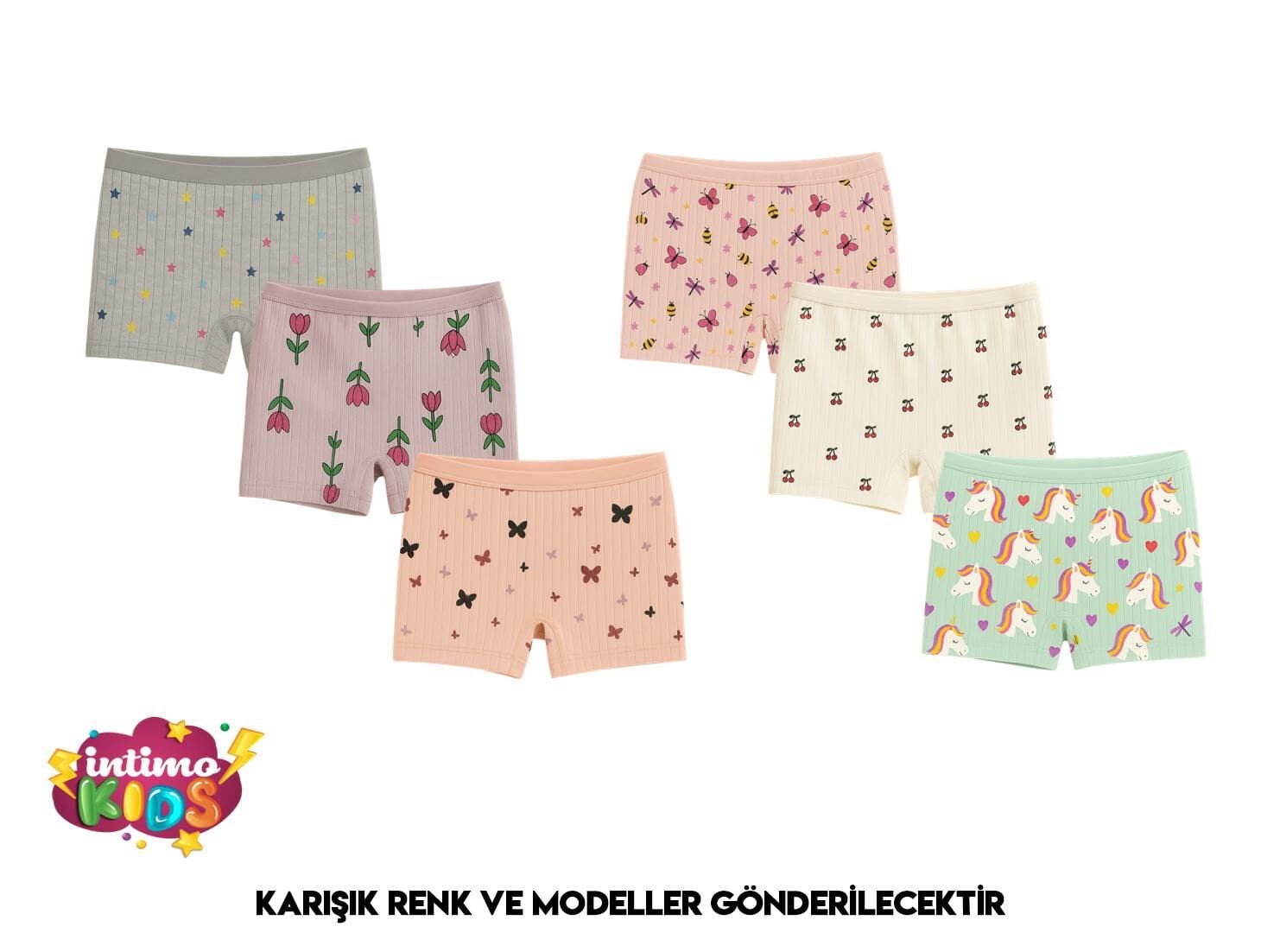 İntimo 2547 Raporlu Kız Çocuk Boxer