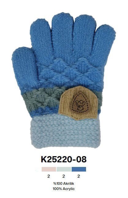 Kitti P-K25220-08 3-6 Yaş Örme Erkek Çocuk Eldiven
