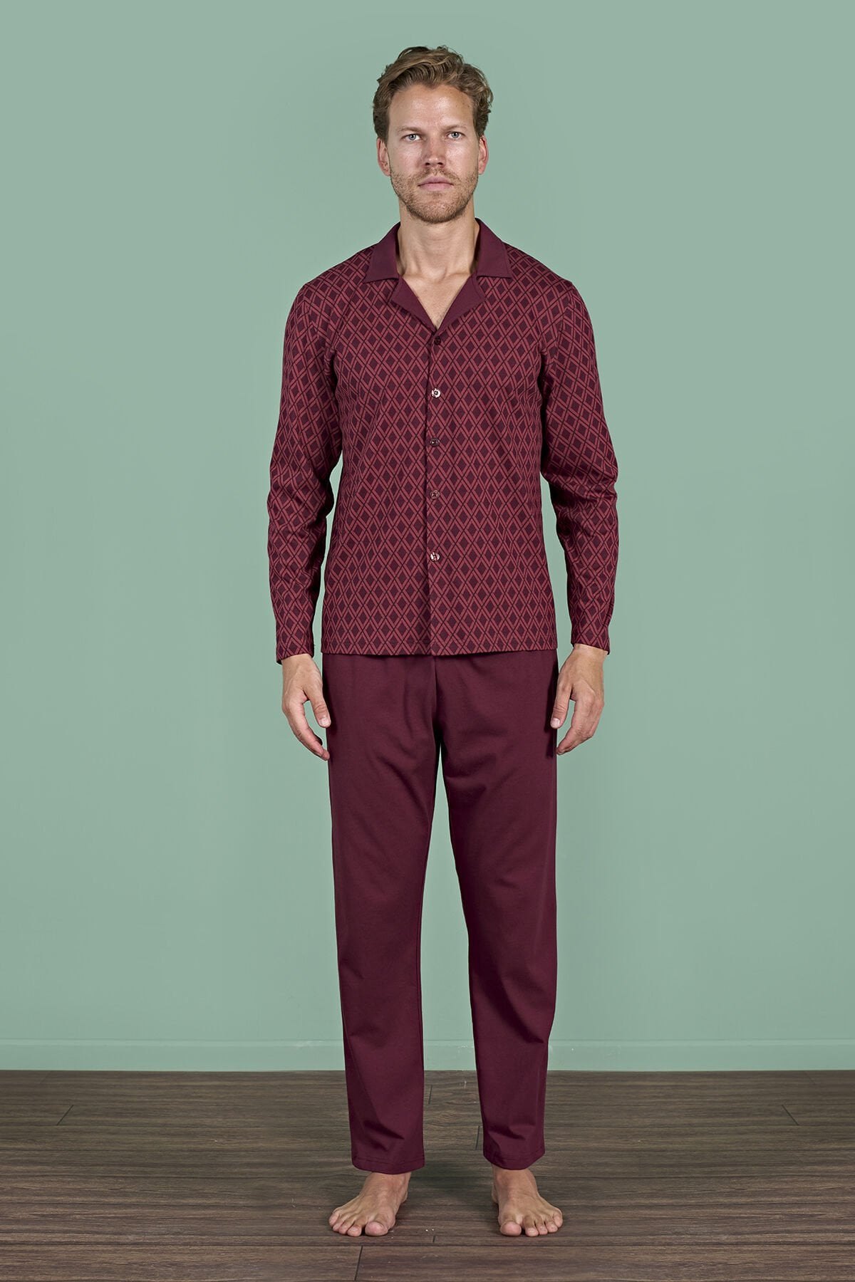Pijadore 1967 (M-L-XL-XXL) Uzun Kollu Erkek Pijama Takım