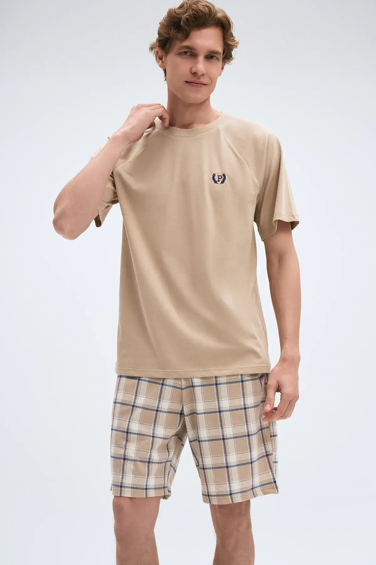 Pijadore 2077 (M-L-XL-XXL) Kısa Kollu Erkek Şortlu Takım
