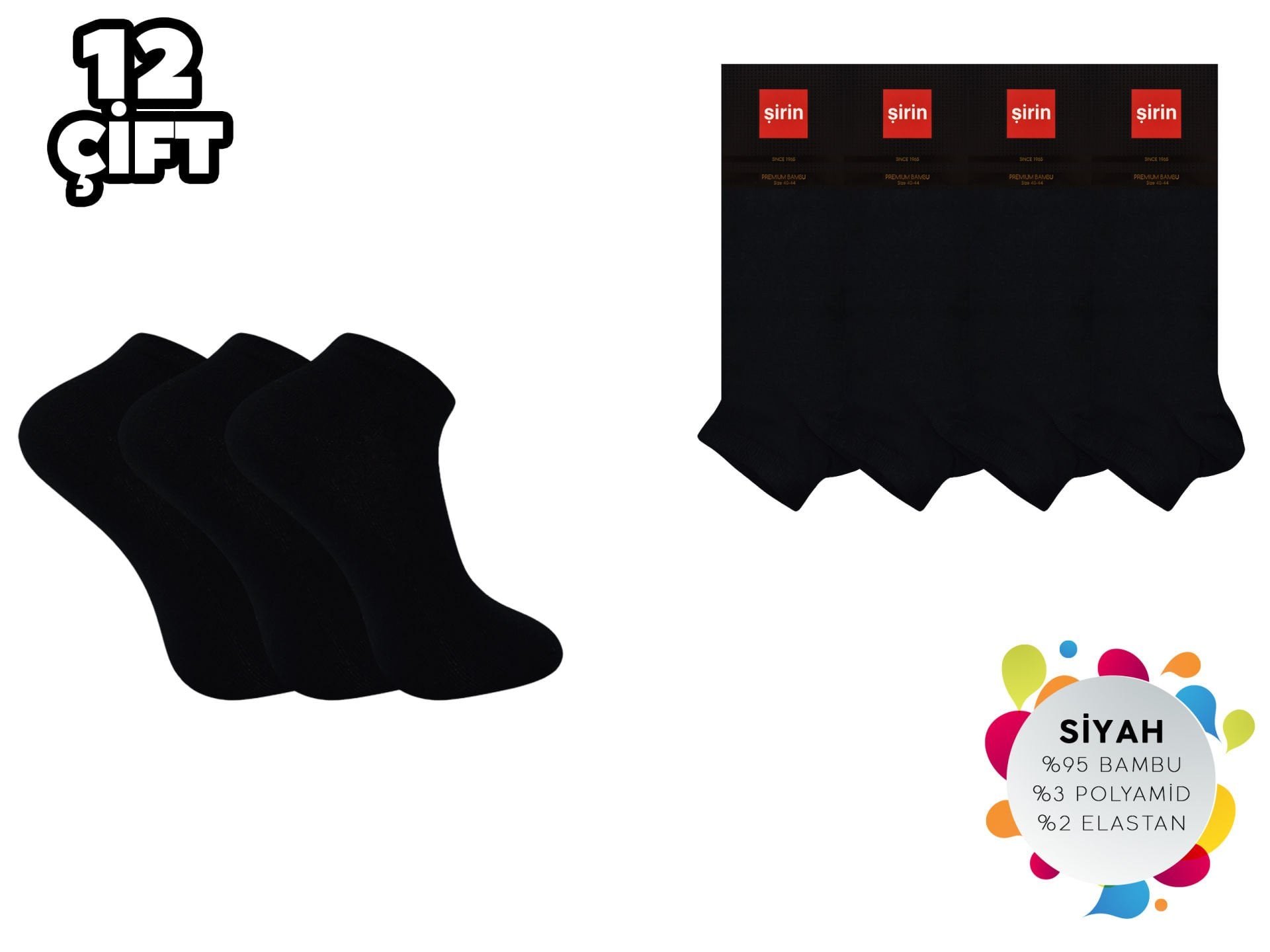 Şirin 7035-1 Dikişsiz Erkek Bambu Patik