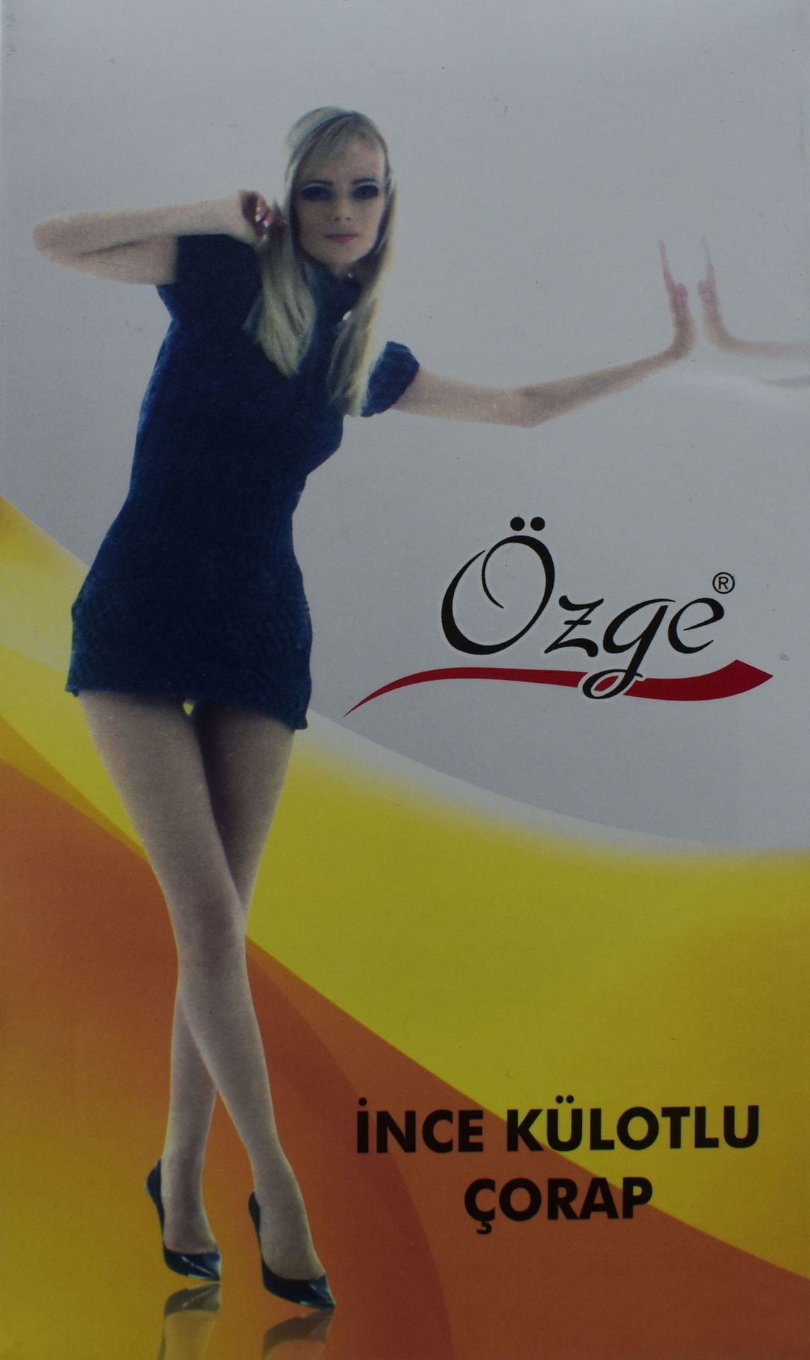 Özge 20 Den Sarı Kutu İnce Külotlu Çorap