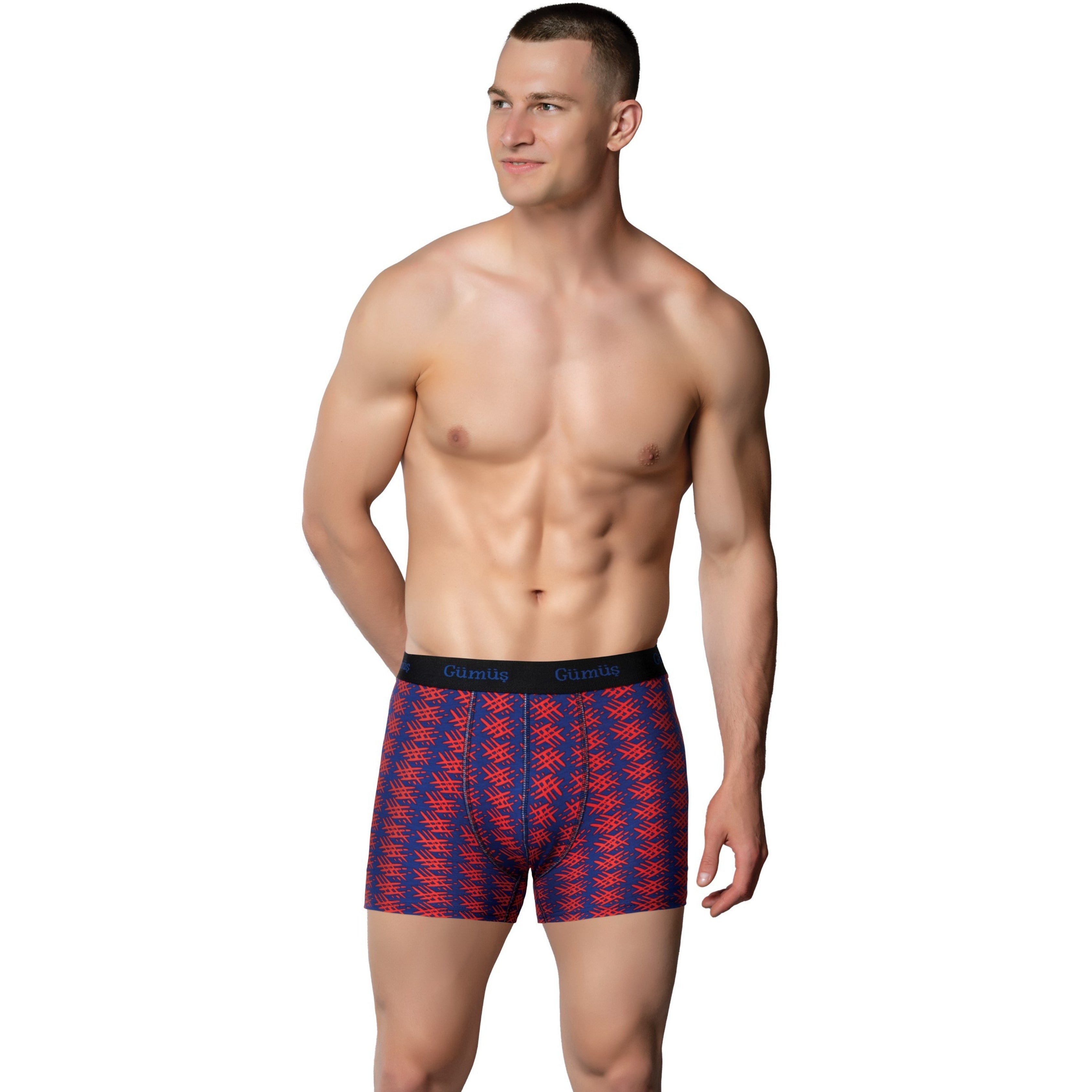 Gümüş 3064 Erkek Likralı Empirme Boxer