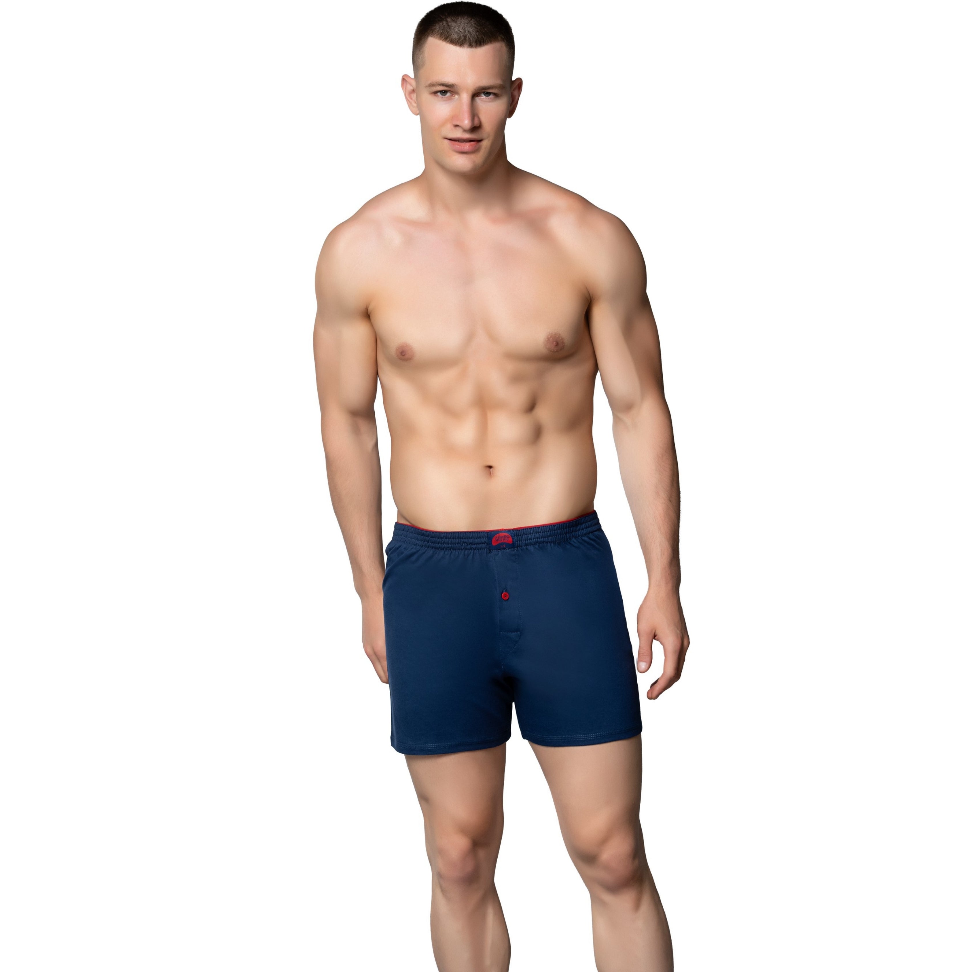 Gümüş 4020 Erkek Penye Havlu Bel Düz Boxer