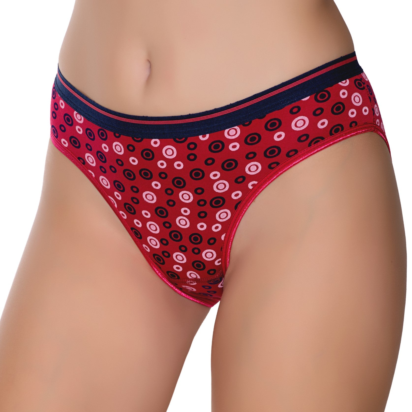Gümüş 6018 Kadın Likralı Kemer Lastikli Baskılı Bikini