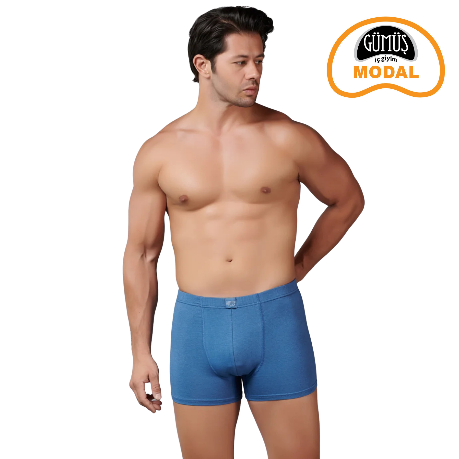 Gümüş 7009 Erkek Modal Elastan Boxer