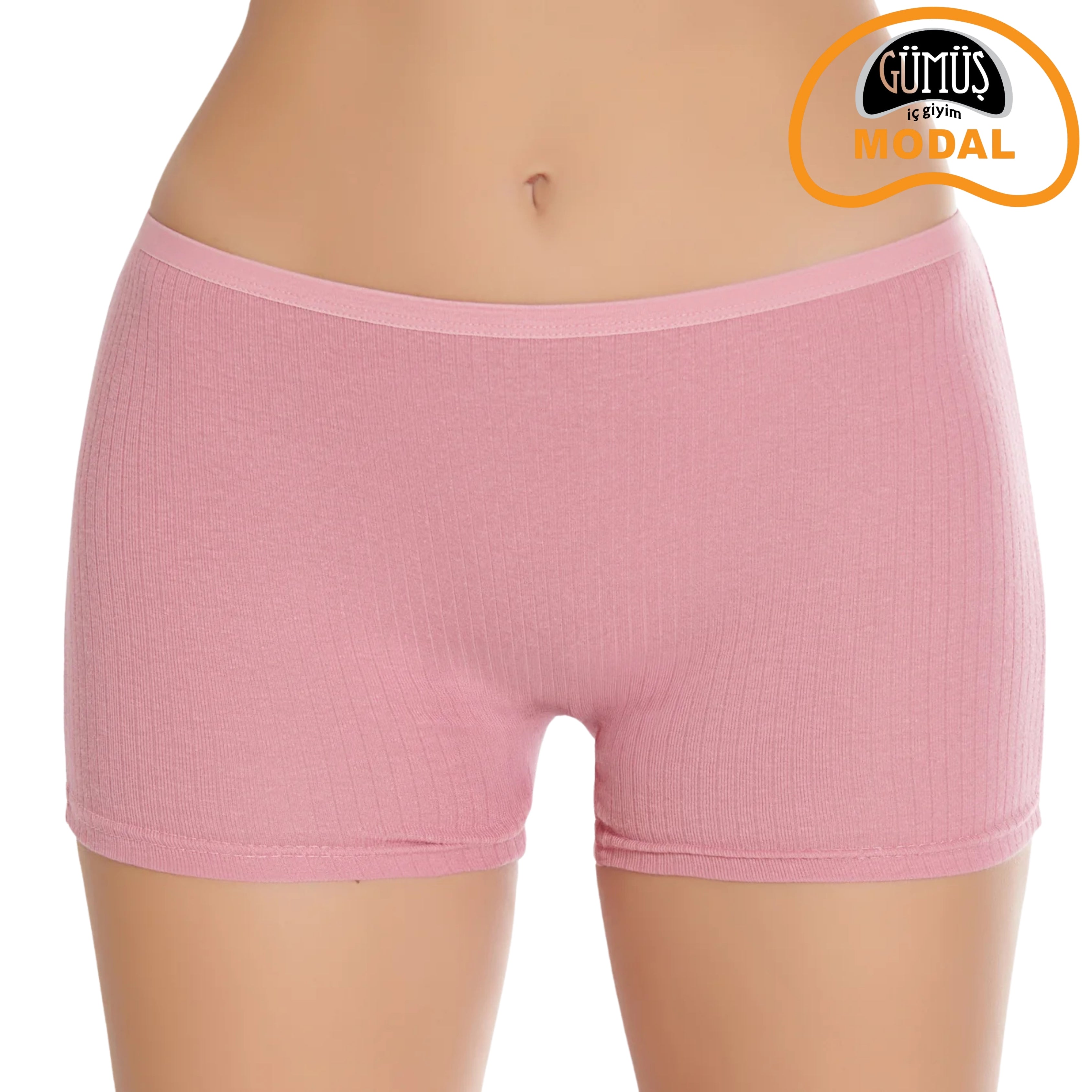 Gümüş 7013 Kadın Modal Derby Elastan Boxer