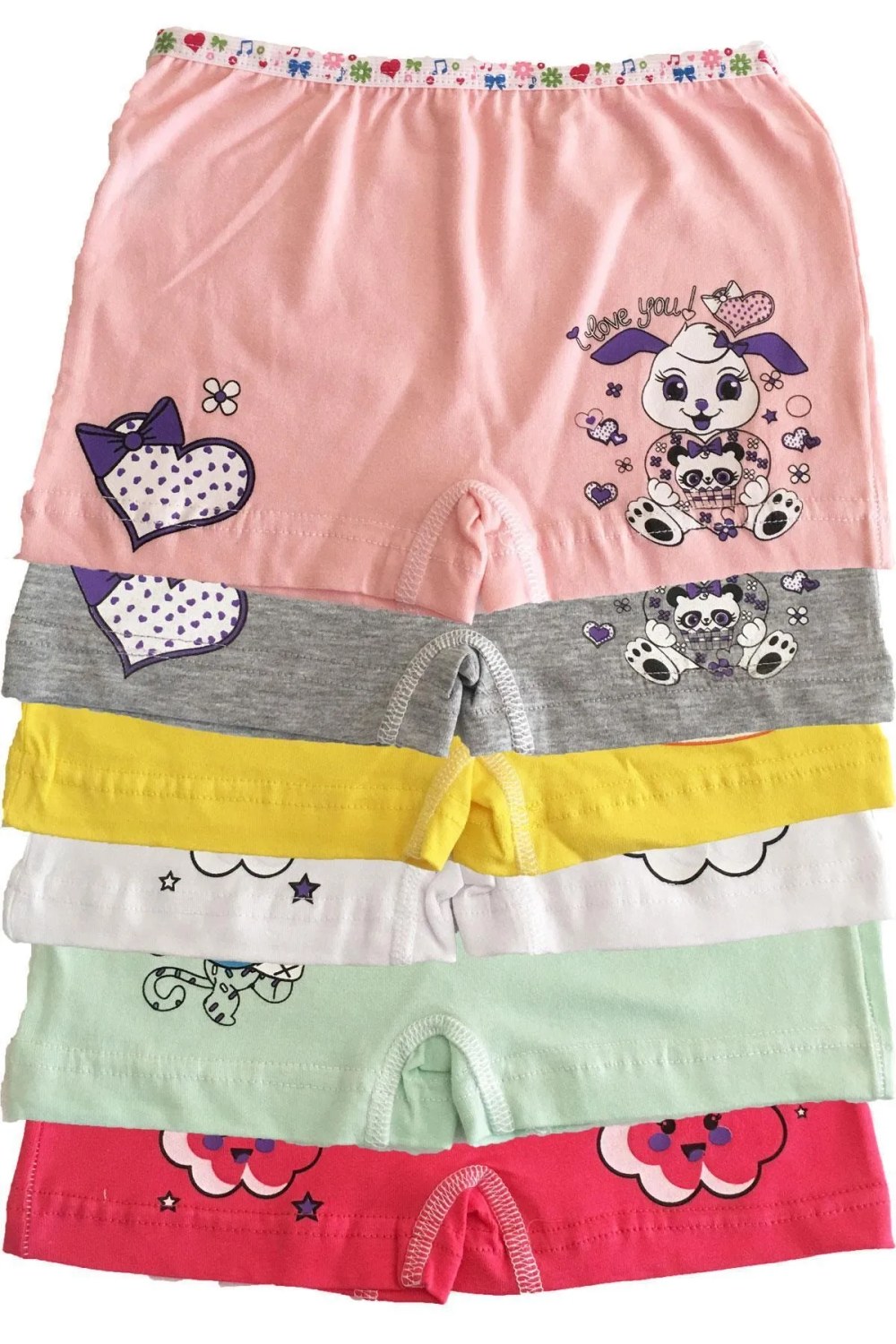Tutku 0181 Kız Baskılı Boxer