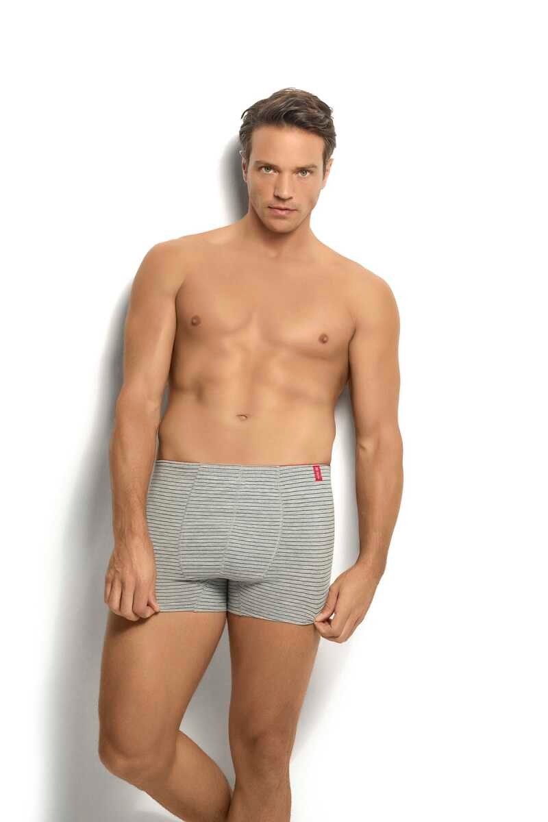 Jiber 280-287 Havlu Bel Çizgili Erkek Boxer LACİVERT