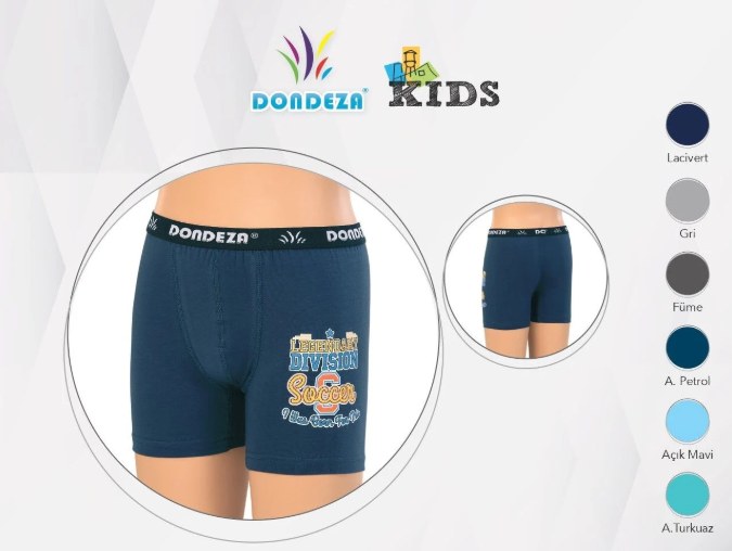 Dondeza 506 Baskılı Erkek Çocuk Boxer