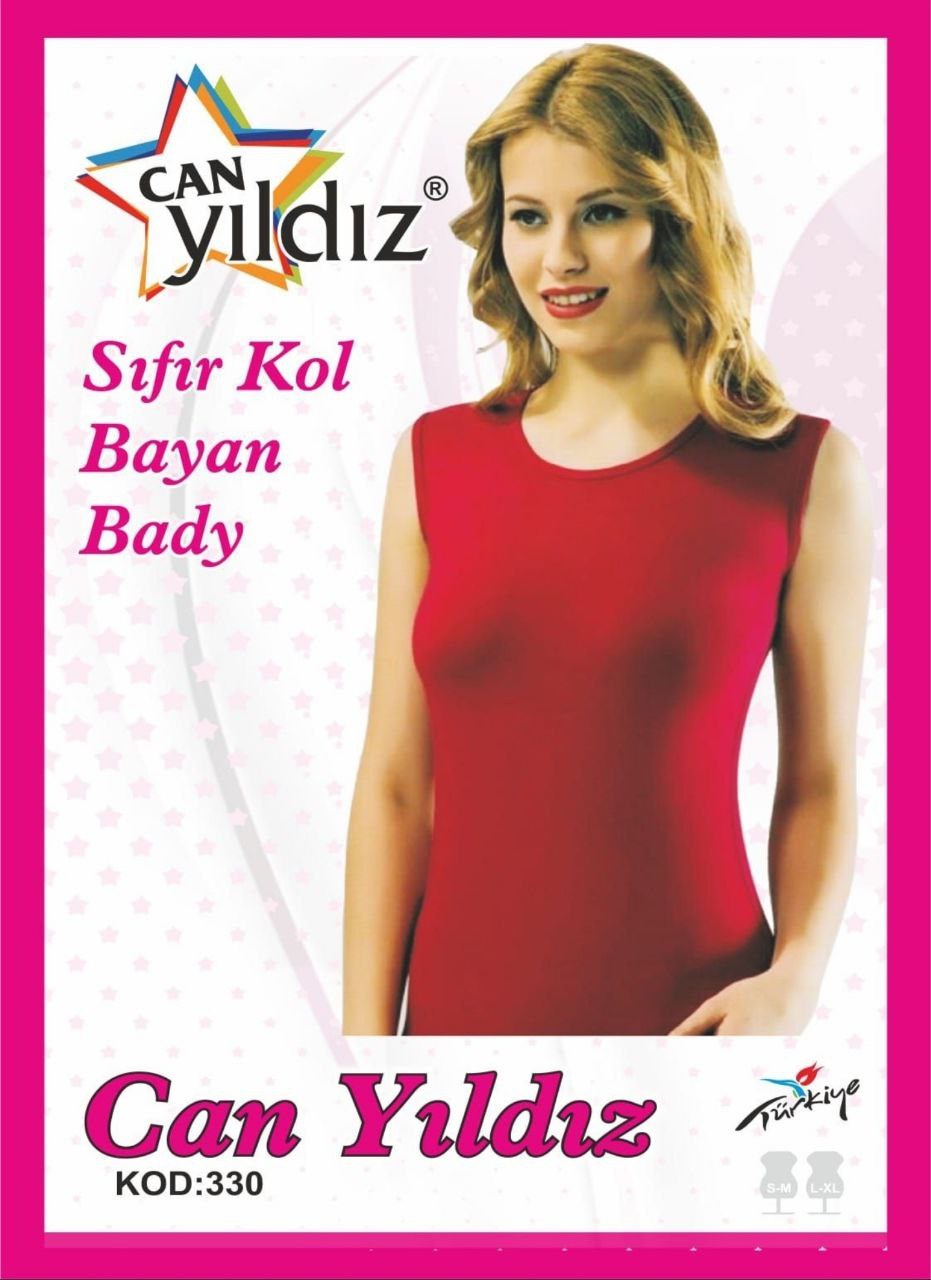 Can Yıldızı 330 Sıfır Kol Bayan Bady FUŞE PEMBE