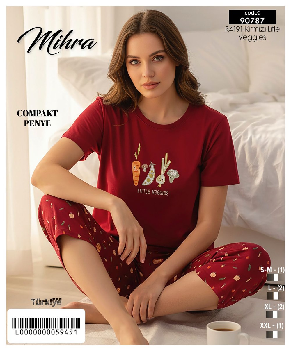 Mihra 90787 Compakt Penye Bayan Kapri Takım KOD-4